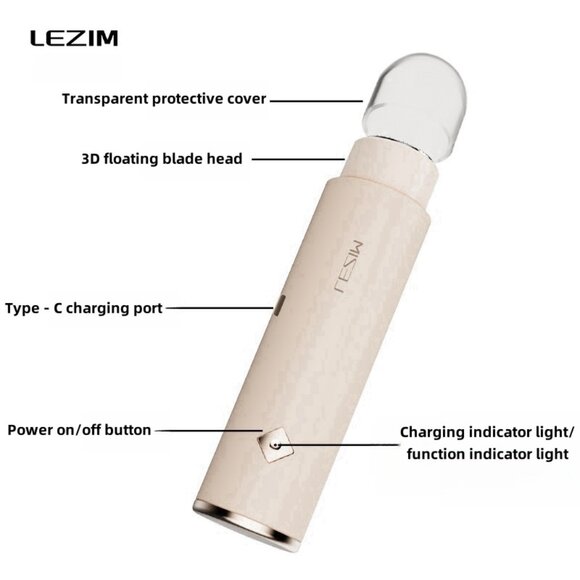 Double-headed Lady Shaver Cordless Hair Trimmer Lady Razor - Picture 2 of 10